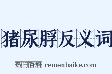 猪尿脬反义词是什么意思的图片